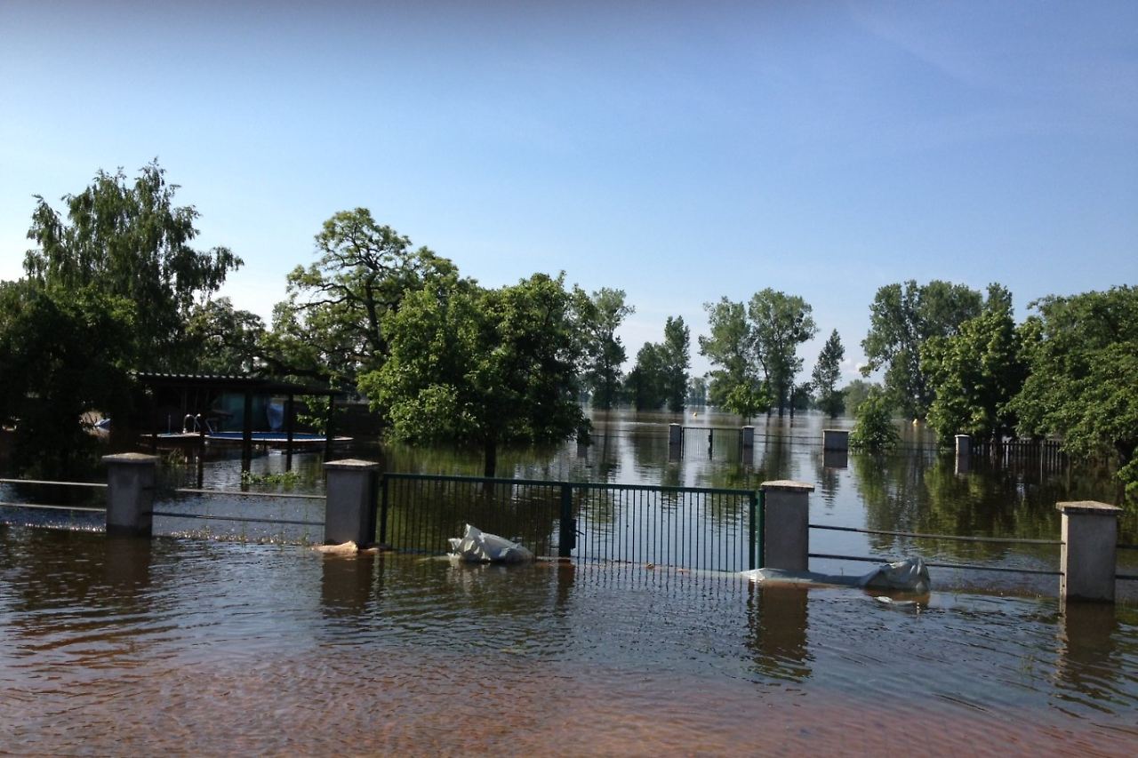 Hochwasser Sachsen-Anhalt 2013 an der Elster