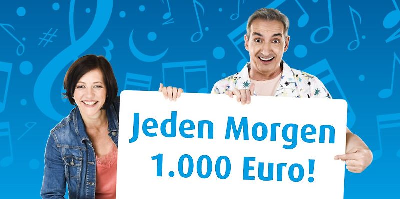 5 Hits in 30 Sekunden - jeden Morgen gab's 1.000 Euro für Sie!
