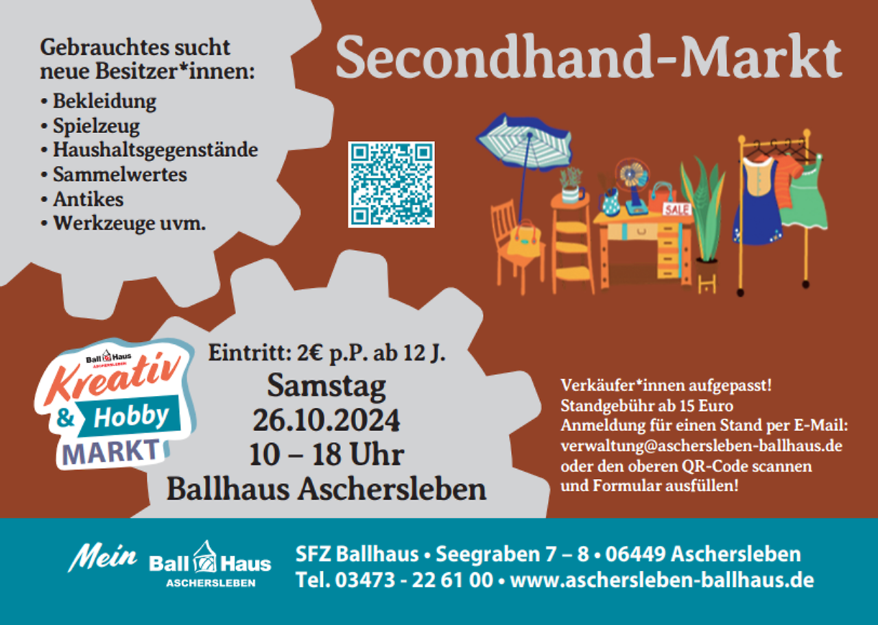 Secondhand-Markt Flyer