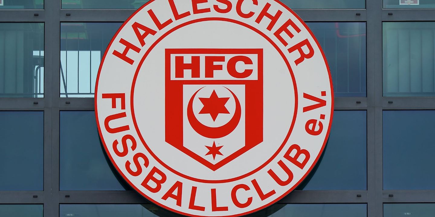 Das Vereinslogo des Halleschen FC.